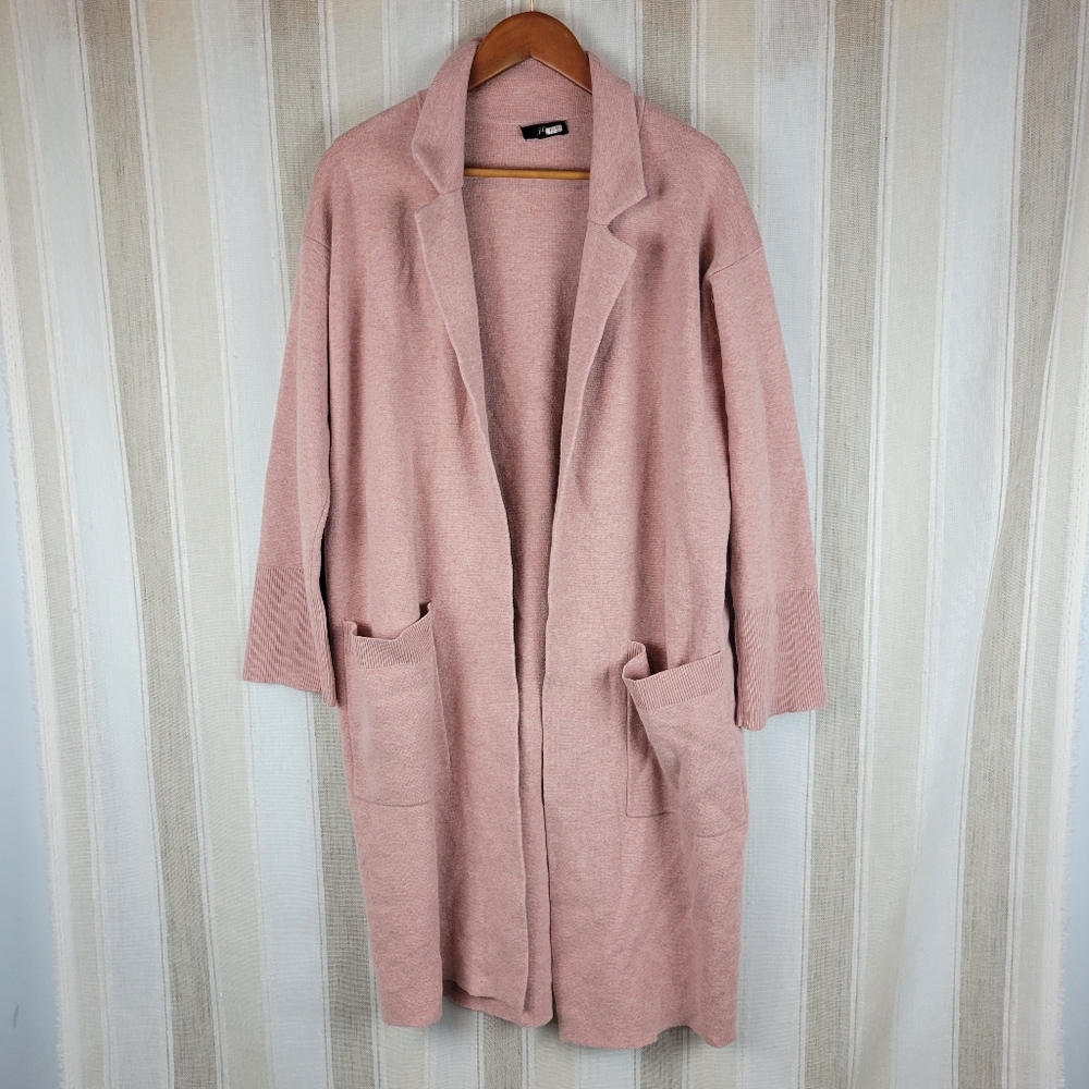 J.‎ Crew Blossom Ella Sweater Blazer Pink Size Extra Small Cotton Merino Wool - Picture 3 of 10
